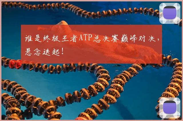 谁是终极王者ATP总决赛巅峰对决，悬念迭起！